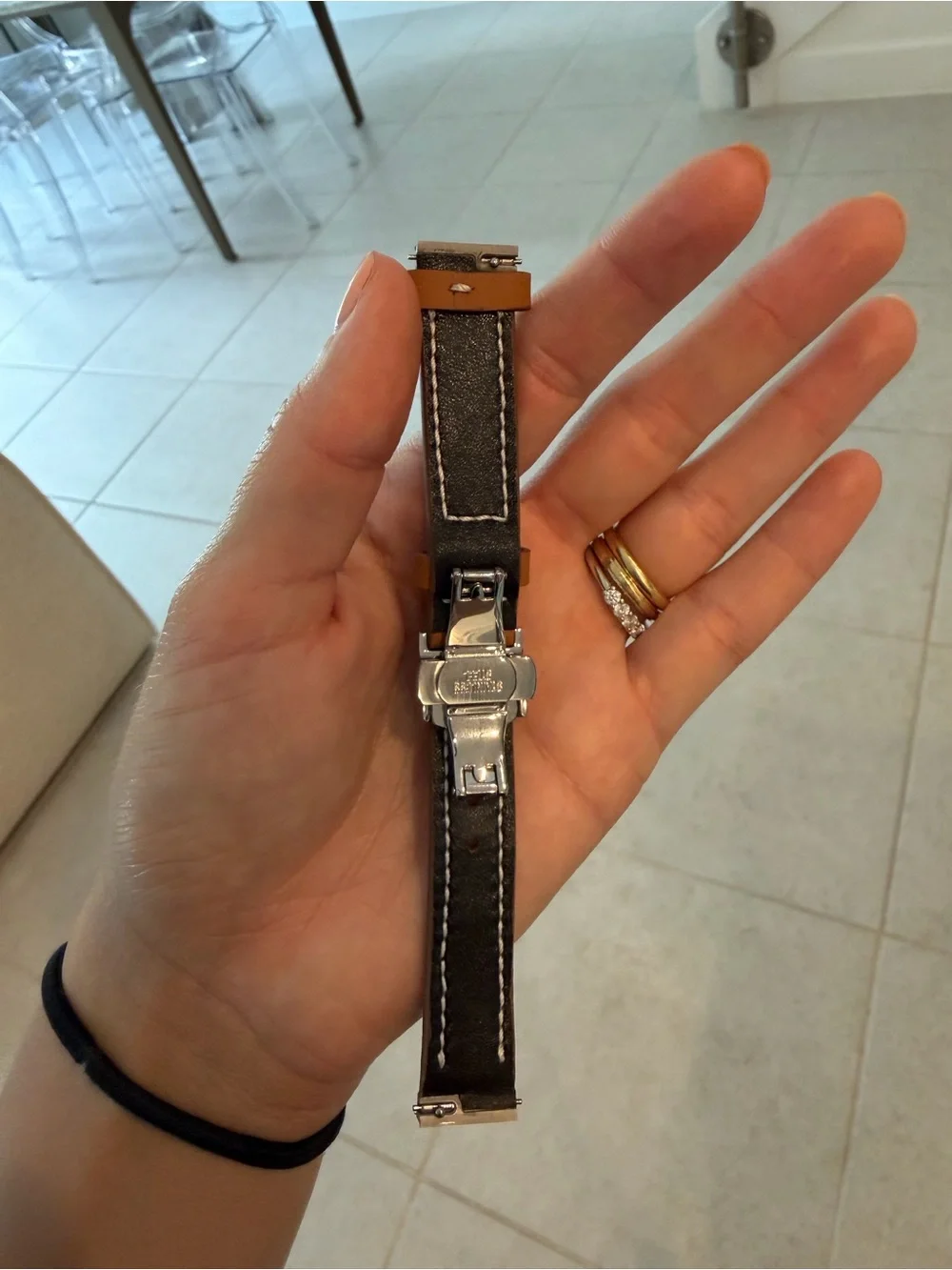 Cartier Dumont Rhone Brown Leather Watch Strap - liger straps